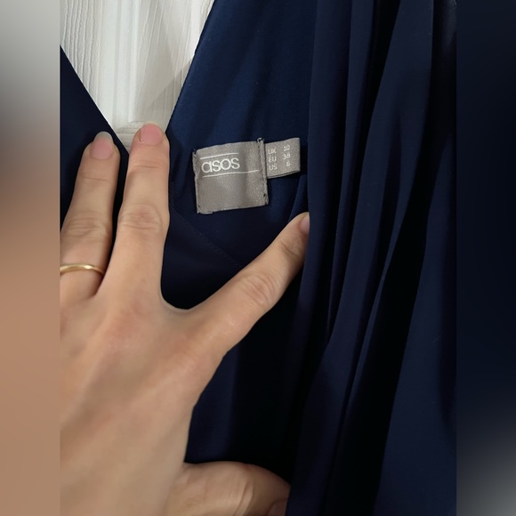 ASOS - side cut out mini dress - Navy Blue - Picture 4 of 8